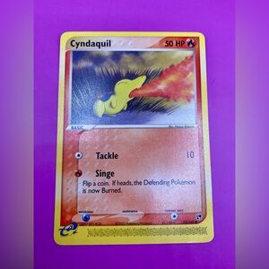POKÉMON CYNDAQUIL CARD; 59/100; Sandstorm; Perfect Condition.
